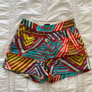 J. Crew colorful printed shorts 00